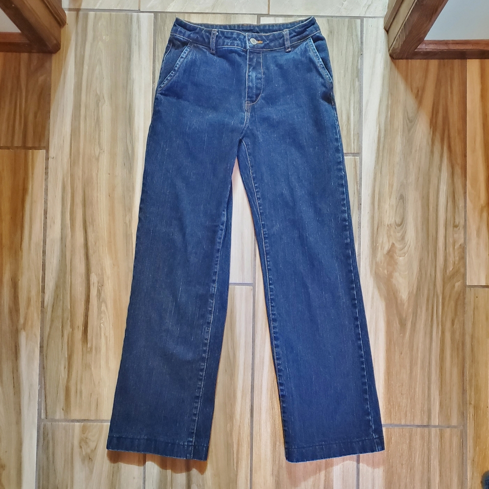 J. Galt Wide Leg Blue Denim Jean Trouser Size Small Womens